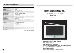 Preview for 1 page of FCC MM70TV Owner'S Manual