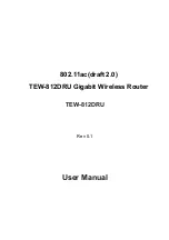 FCCID TEW-812DRU User Manual preview