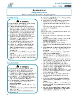 Preview for 4 page of FCI Home Appliances COGB 33060 Use And Care Manual