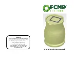 FCMP OUTDOOR Catalina Rain Barrel Manual preview