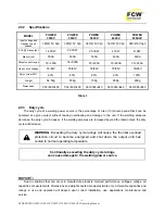 Предварительный просмотр 10 страницы FCW DYNA POWER 350CV Operating Manual