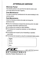 Preview for 20 page of FDC FD-268A User Manual