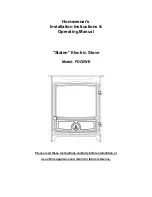 FDC Staten Home Owner'S Installation Instructions & Operating Manual preview
