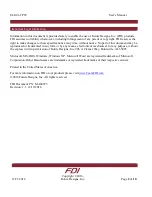 Preview for 2 page of FDI ELI101-CPW User Manual