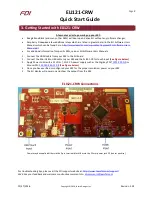 Preview for 2 page of FDI ELI121-CRW Quick Start Manual