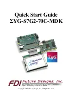 Предварительный просмотр 1 страницы FDI SYG-S7G2-70C-MDK Quick Start Manual