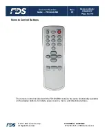 Preview for 9 page of FDS FD102ARM Installation And Operation Manual