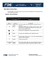 Предварительный просмотр 7 страницы FDS FD102CV-C-4 Installation And Operation Manual