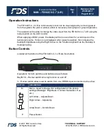 Preview for 8 page of FDS FD102CV-C-7-L Installation And Operation Manual