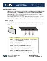 Preview for 11 page of FDS FD171CV-C-1 Installation And Operation Manual