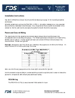 Preview for 6 page of FDS FD215CV-C-TS Installation And Operation Manual