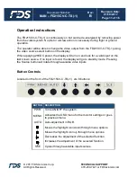 Preview for 11 page of FDS FD215CV-C-TS Installation And Operation Manual