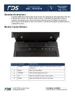 Preview for 9 page of FDS FD70CMT-M Installation And Operation Manual