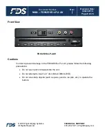 Предварительный просмотр 6 страницы FDS FD932DVD-LP-2-AV Installation And Operation Manual