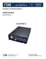 FDS FDDOCAPSULE Installation And Operation Manual preview