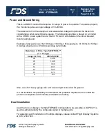 Preview for 10 page of FDS FDPMAID Series Installation And Operation Manual