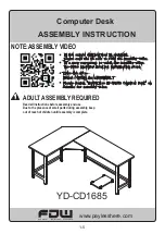 FDW YD-CD1685 Assembly Instruction предпросмотр