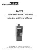 Preview for 1 page of FE PETRO EcoVFC Installation And Owner'S Manual