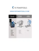 Preview for 1 page of FE Powertools FE 100 R/L Manual