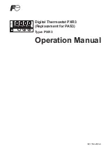 Предварительный просмотр 1 страницы FE PXR3 Operation Manual