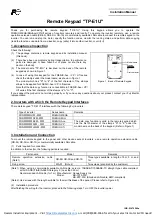 FE TP-E1U Installation Manual preview