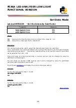 Предварительный просмотр 42 страницы Feasa Low Light LED Analyser User Manual
