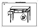 Preview for 4 page of feather & black Gatsby Console Table Assembly Instructions Manual