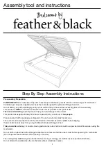 feather & black Ottoman Step By Step Assembly Instructions предпросмотр