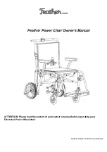 Feather Chair Feather Power Chair Owner'S Manual preview