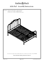 feather&black Adde Bed Assembly Instructions preview