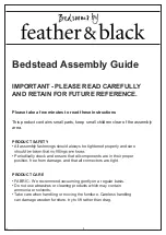 Preview for 1 page of feather&black Antoinette Assembly Manual