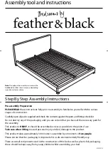 feather&black Bedrooms Assembly And Instructions preview