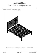 feather&black Chalfield Bed Assembly Instructions preview