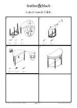 Preview for 4 page of feather&black Loire Console Table Assembly Instructions