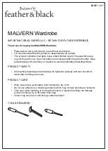 feather&black MALVERN Assembly Instructions Manual предпросмотр