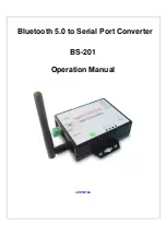 featuring BS-201 Operation Manual preview