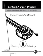 featuring Controll-A-Door SDO-2V3 Tri-Tran+ Homeowner'S Manual preview