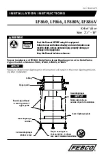 Febco LF 860 Installation Instructions preview