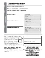 Preview for 1 page of Fedders A7DH45B2A Installation And Operation Manual