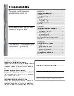 Preview for 1 page of Fedders A7Q08F2B Manual