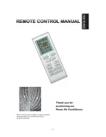 Fedders Ductless Split Remote Control Operating Instructions Manual preview