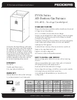 Fedders FV95A Series Specifications preview