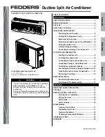 Fedders HFC1009N2F Installation And Operation Manual preview