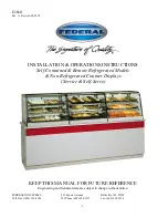 FEDERAL INDUSTRIES CD3628 Installation And Operation Instructions Manual preview