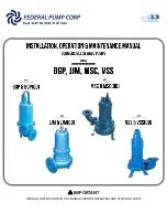 Предварительный просмотр 1 страницы Federal Pump BGP Series Installation, Operation & Maintenance Manual