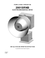 Предварительный просмотр 1 страницы Federal Signal Corporation 2001SRNB Installation And Operating Instructions Manual