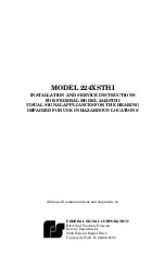 Federal Signal Corporation 224XSTHI Installation And Service Instructions Manual preview