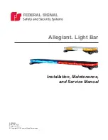 Federal Signal Corporation Allegiant Series Installation Maintenance And Service Manual предпросмотр