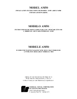 Preview for 1 page of Federal Signal Corporation AM50 Installation Instructions Manual