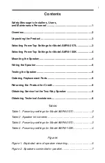 Preview for 3 page of Federal Signal Corporation AMR6-100K Installation And Maintenance Instructions Manual